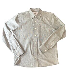 Abercrombie & Fitch men's button down dress shirt muscle size L light green